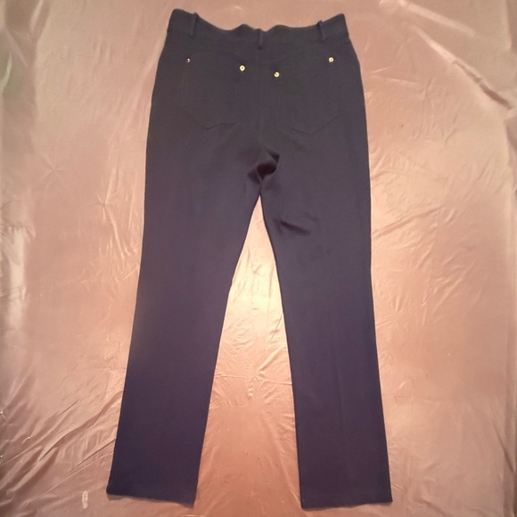 Equipment Dark Navy Stretch Straight Leg Pants Size Medium - Picture 3 of 9